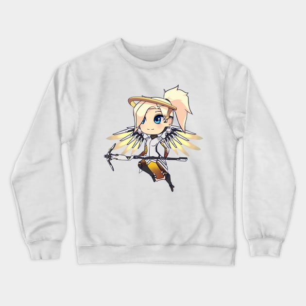 Chibi Mercy Crewneck Sweatshirt by RidicBird